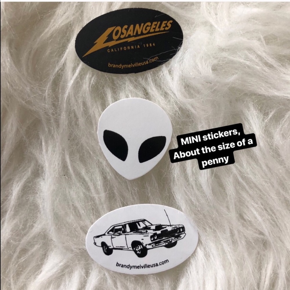NEW RANDOM BRANDY MELVILLE STICKERS BUNDLE PACK - Picture 4 of 8